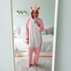 Piżama Onesie Kigurumi Kostium Przebranie Różowy Jednorożec Xl: 175-185Cm