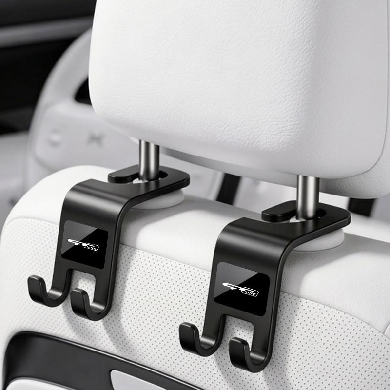AGF3 Universal Car Seat Headrest Hook Hanger Multi-Purpose Storage Organizer For KIA K5 K9 Sorento Ceed Sportage Carnival Stinger