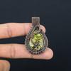 Copper Stichtite 999 Copper Wire Wrapped Pendant, Handmade Gemstone Pendant Jewelry, Gifts For Wife Brand New Pendant