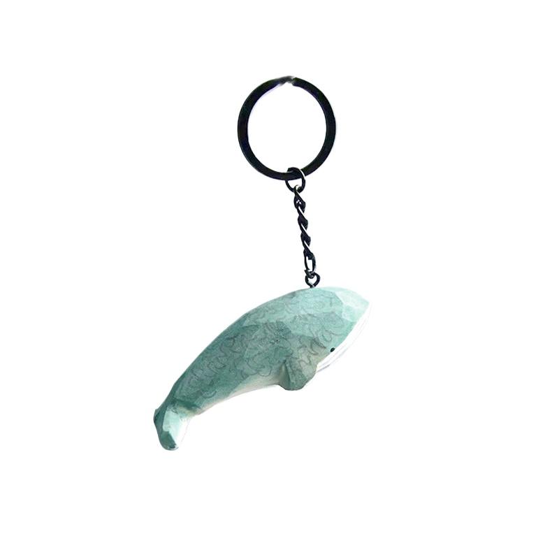 1 шт. Деревянный брелок для ключей в виде кита, резной женский кулон, брелок для ключей, милый подарок на день рождения, животное ручной работы