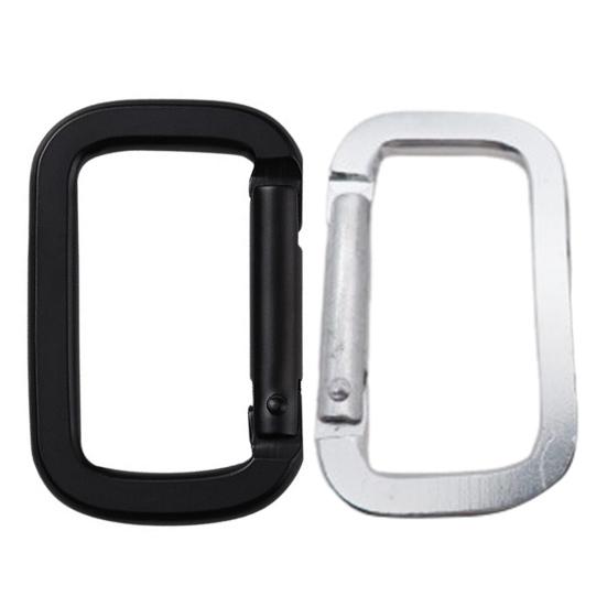 10 шт. Кемпинговые карабины, Походные застежки, Прочные пряжки, Компактные портативные многофункциональные сверхпрочные брелоки, Металлические квадратные карабины