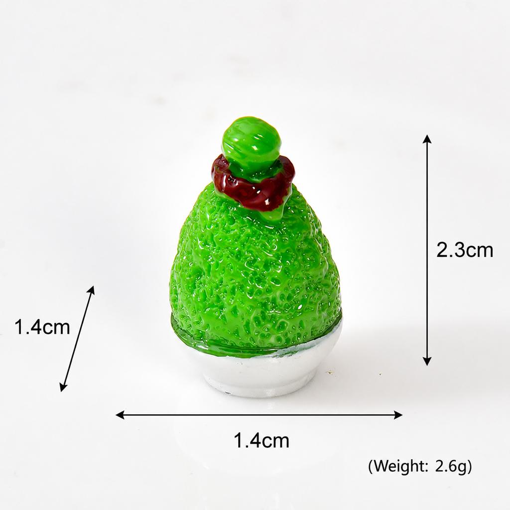 Japanese Matcha Dessert Resin Miniatures for Dollhouse DIY Decor Craft Scenes