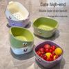 Double-Layer Fruit and Vegetable Draining Basket