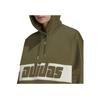 Adidas Originals Trefoil Logo Printed Drawstring Hooded Sweatshirt Women Sweatshirt Olive-Green IA3909