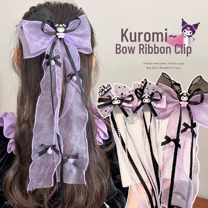 Заколка для волос с бантом Куроми: Милый Мультяшный Стример для Девочек - Детские Аксессуары 2025