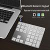 Мини-беспроводная Bluetooth-клавиатура - Бесшумная, Портативная, Алюминиевый сплав, Совместима с ноутбуками, iOS, Mac и внешними устройствами