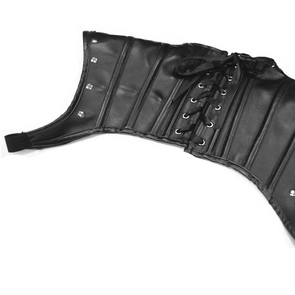Кожаное плечевое покрытие накидка пояс костюм для косплея вечеринки женская броня шаль шарф ПУ кожа панк готика рыцарская броня