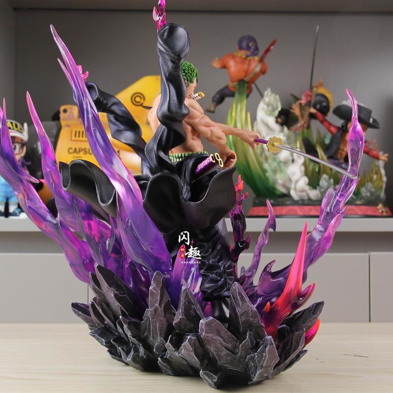Последняя Хит Продаж JT Toys Фигурка Аниме One Piece Разозленный Зоро Статуэтка из ПВХ Коллекционная Фигурка Украшение Комнаты Рождественские Подарки