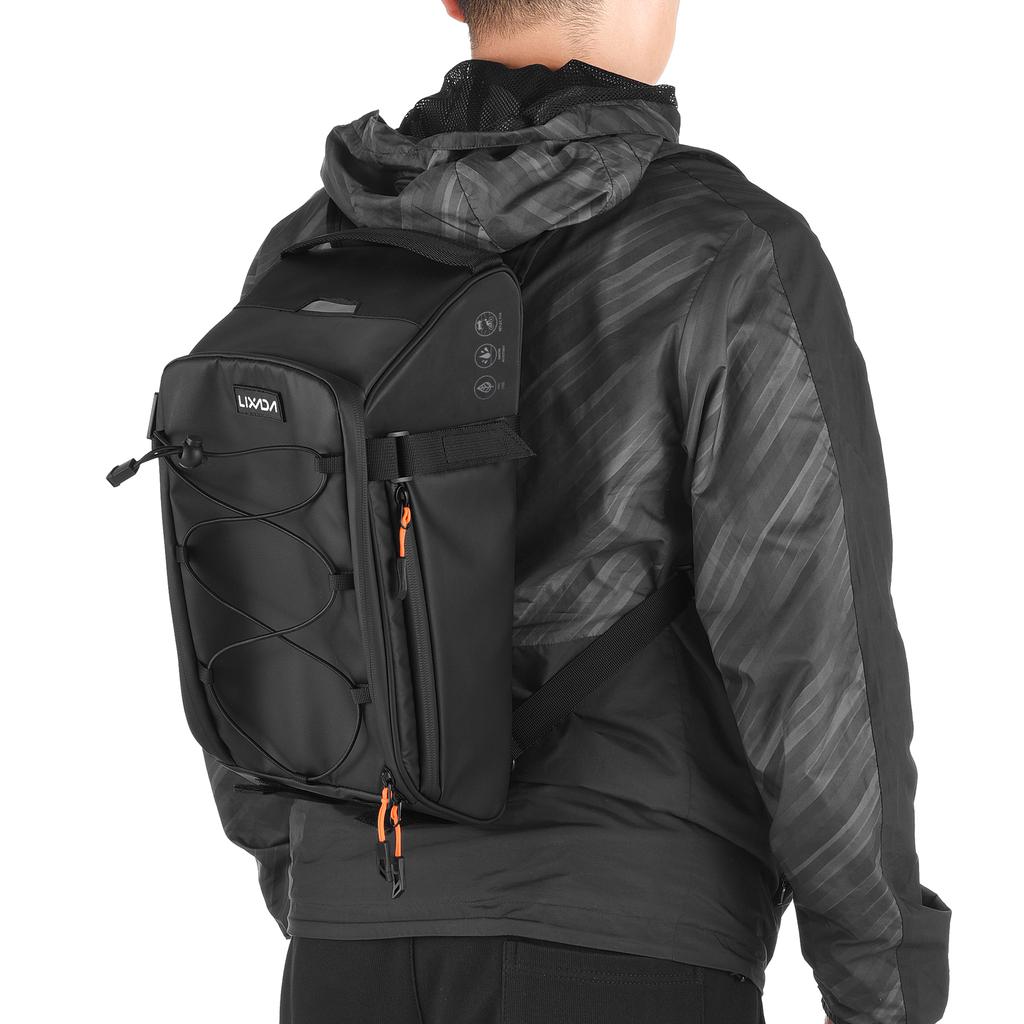 Сумка для велосипеда 3-в-1 Светоотражающая сумка для седла велосипеда Водонепроницаемая сумка для задней стойки велосипеда с плечевым ремнем