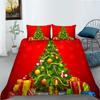 Christmas Themed Home Bedding Set, Bedroom Duvet Cover Bedding Set, EU Full Size Single/double Bed Home Decoration