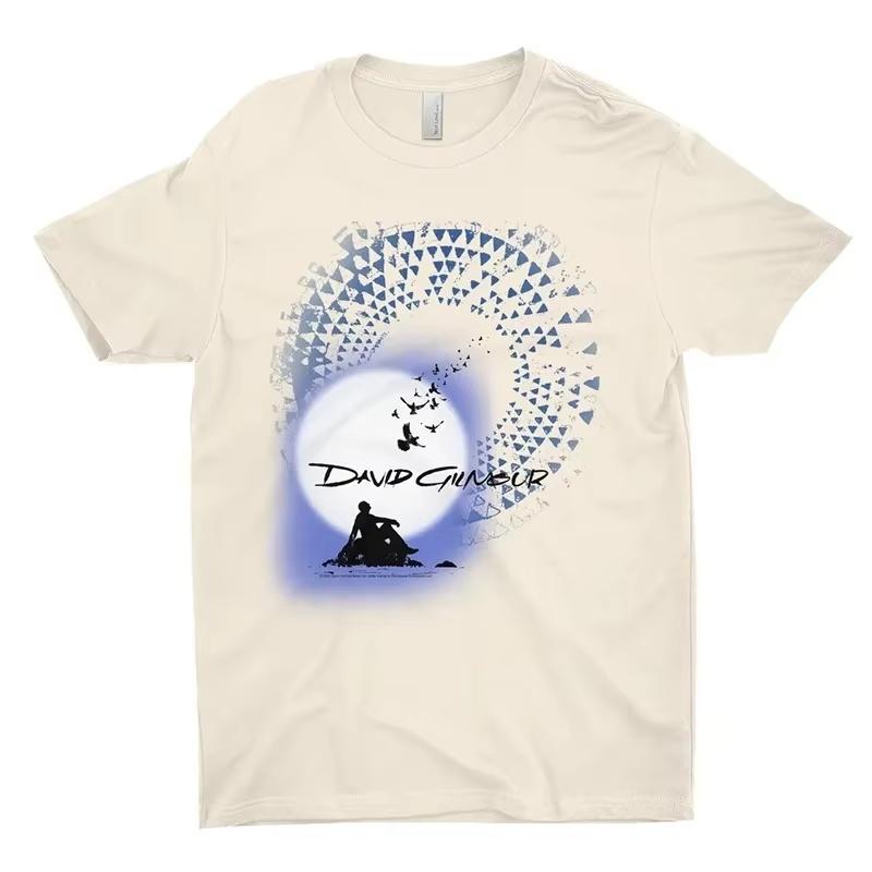 Men and women Harajuku streetwear hiphop fashion cotton top summer new Tshirt David Gilmour poster printed Tshirt