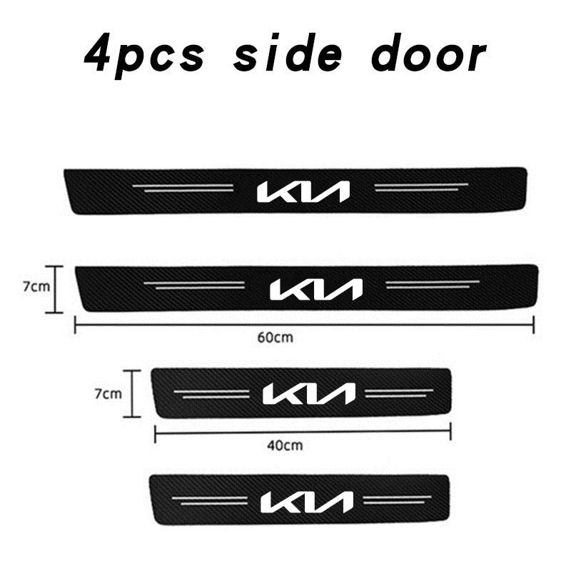 AANN1 Car Sill Protector Decoration Sticker model Welcome Pedal Protection Strip For KIA RIO 2 3 4 5 Xline x line Car Accessories