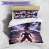 Naruto Pattern Printed 3PCS Bedding Set, Soft Skin-Friendly Washable Duvet Cover & Pillowcases Set