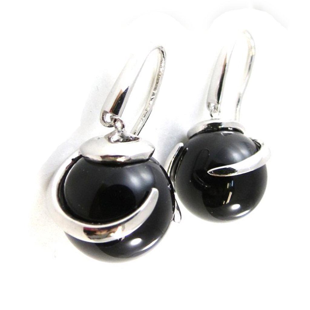 Les Trésors De Lily [I9854] - Серебряные серьги «Рут» с ониксом