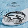 HD Anti-Fog Myopia Electroplated Swimming Goggles - Waterproof Silicone for Adults
