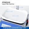 ZONESUN ZS-M90 Перистальтический насос Полуавтоматическая цифровая система управления CNC Весовая разливочная машина Разливщик парфюмерных растворов