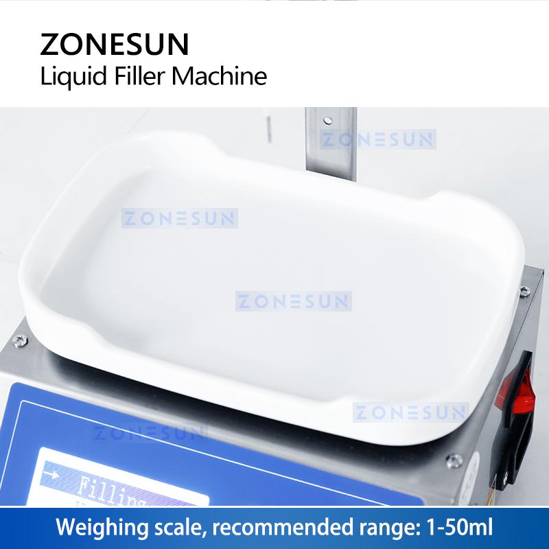 ZONESUN ZS-M90 Перистальтический насос Полуавтоматическая цифровая система управления CNC Весовая разливочная машина Разливщик парфюмерных растворов