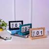 1 Pcs Wooden Perpetual Calendar Flip Month Date Display Desktop Schedule Daily Planner Office Home Decor Photo Props New