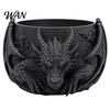 Functional Art Piece 3D Printed Dragon Storage Bowl, Fantasy Desk Organizer for Jewelry Detailed Sculpture Keys and Coins, Decorative Gothic Container