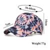 Мужская бейсбольная кепка с граффити с принтом тай-дай, женская солнцезащитная шляпа с градиентом, панама с хвостиком, кепка с козырьком, шляпа Snapback