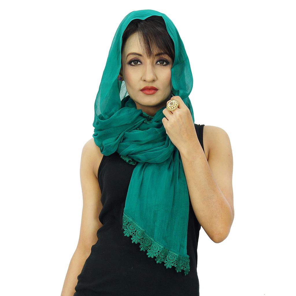 Шарфы из смеси шифона Dupatta Woman Chunni Indian Stole Throw Sarongs Wraps