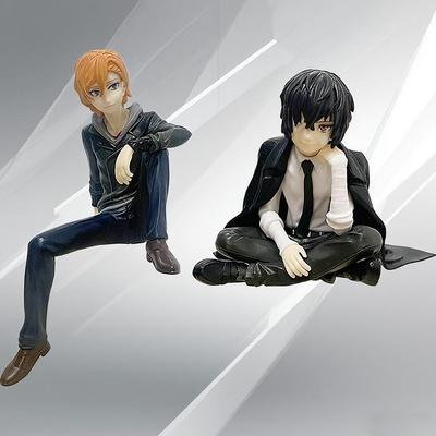 Новый аниме-фигурка Bungo Stray Dogs Дазай Джи Накахара Чуя в сидячей позе, ПВХ фигурки, модель, аниме, мультяшная модель, игрушка, подарок