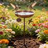 Standing Bird Bath Freestanding with Stand Decorative for Garden, Yard