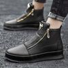 Fashion High Top Leather Casual Sneaker Men Black Platform Sneakers Designer Superstar Shoes Men Hip Hop Streetwear Shoes