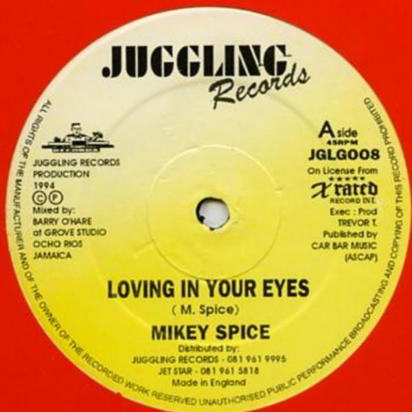 12inch Record MIKEY SPICE - Loving In Your Eyes JGLG008 Juggling Record 1994 UK Reggae, Ska & Dub Used