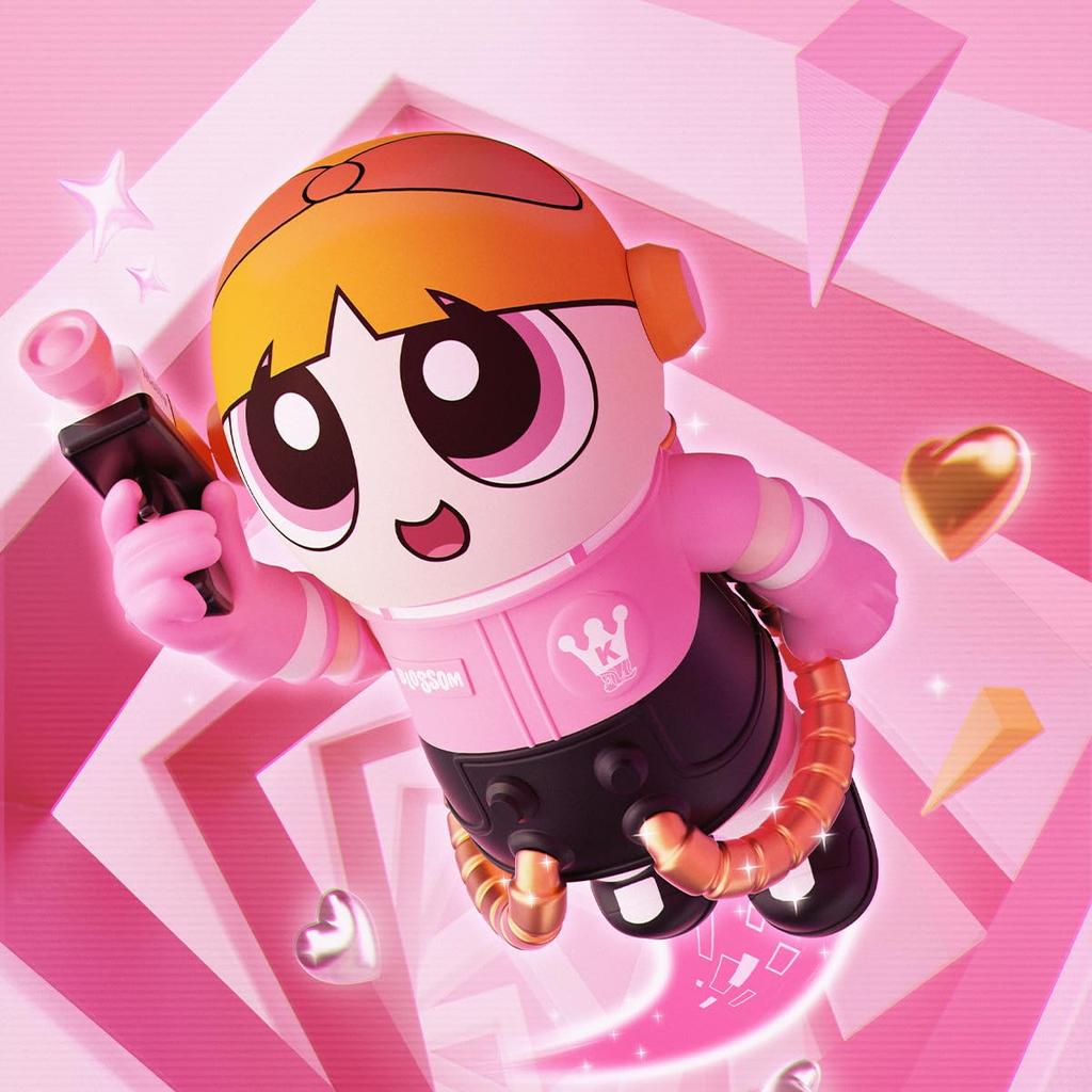 POP MART MEGA Collection SPACE MOLLY THE POWERPUFF 400%+100% GIRLS-Blossom