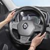 MGRT1 Подходит для Renault Рулевое колесо с текстурой под карбон Накладка Защелкивающаяся Волнообразный Спортивный дизайн Защитный чехол Kardian Эмблема 4 5