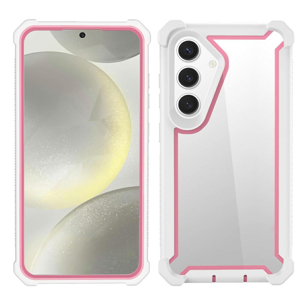 For Samsung Galaxy S24 Case Clear Detachable 2 in 1 Shockproof TPU + PC Phone Back Cover