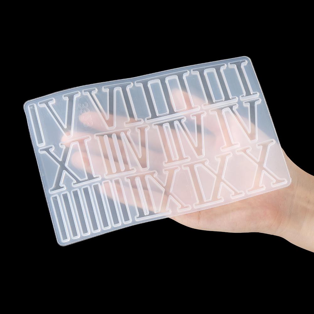 1 шт. Арабский Римский Цифровой DIY Силиконовая Форма из Эпоксидной Смолы для Изготовления Круглых Часов Аксессуары Ручная Работа Декоративная Форма для Настенных Часов