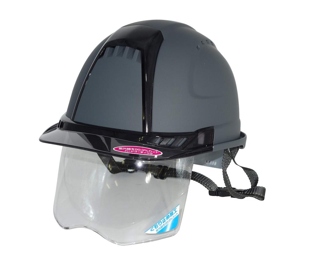 Шлем TOYO со щитком Venti Plus матовый темно-серый продукт Toyo Safety x GranGear Collaboration Product (Безопасность Toyo) (Матовая живопись) №391F-SC