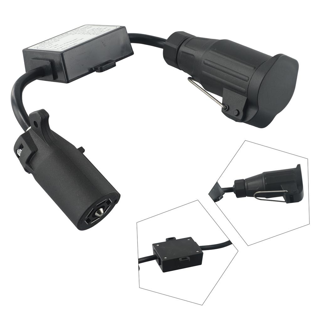 High Quality Light Converter Trailer Light Converter Part Practical Round US To European Vehicle Connector Parts Plug