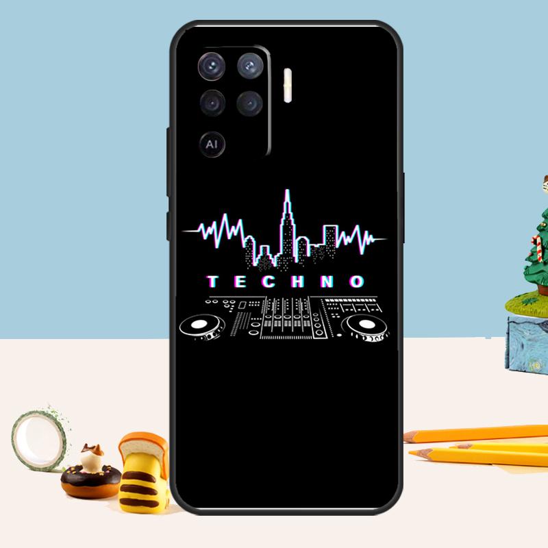 Любовь к Техно Музыке Цитаты Чехол Для Oppo A98 A78 A58 A18 A38 A74 A94 A54 A15 A17 A57 A6 A5 Pro A16 A76 A96 A40 A60 A80
