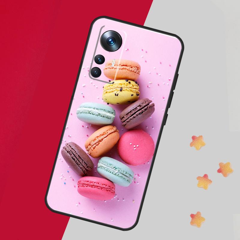 Dessert Ice Cream Macaron Food Case For Xiaomi 13T Pro 12T 11T 12 14 13 Lite 12X POCO F5 X3 X5 Pro X4 F4 M5 M5s F3 Cover