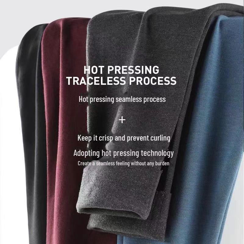 Мужские теплые брюки из немецкого бархата с высокой талией и самонагревающимся графеном для холодной погоды