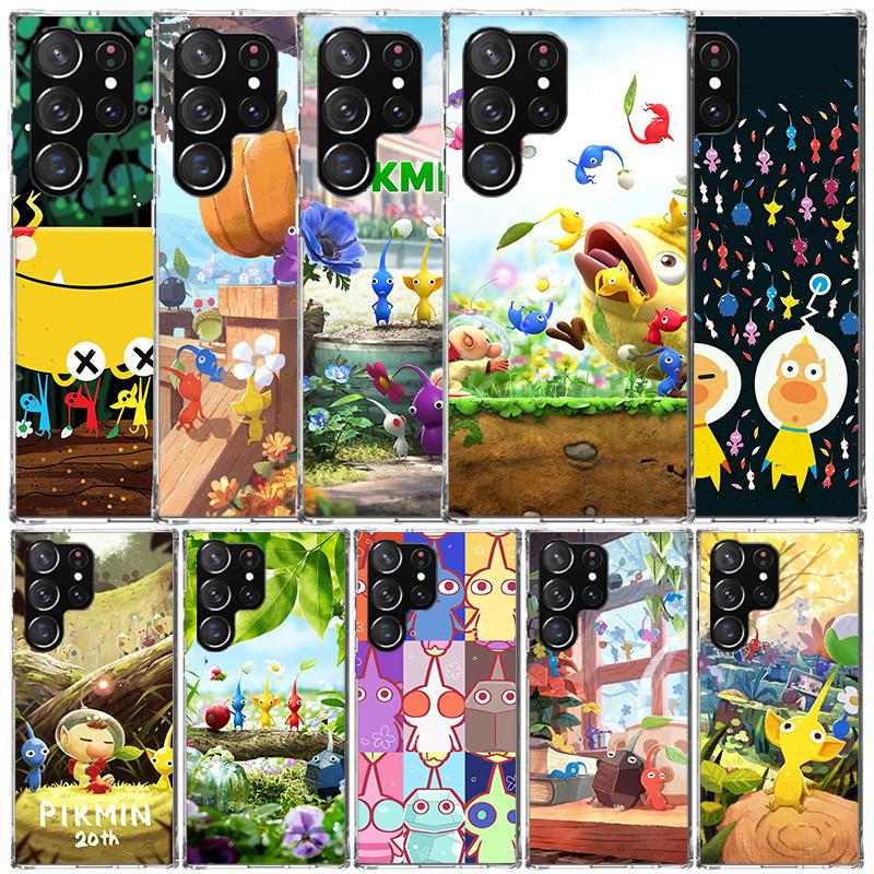 Игровой P-PikminS 4 Мягкий чехол для Samsung Galaxy S25 Edge S26 S24 S23 Ultra Чехол для телефона S22 S21 Plus S20 FE Печатный узор Корпус Gal