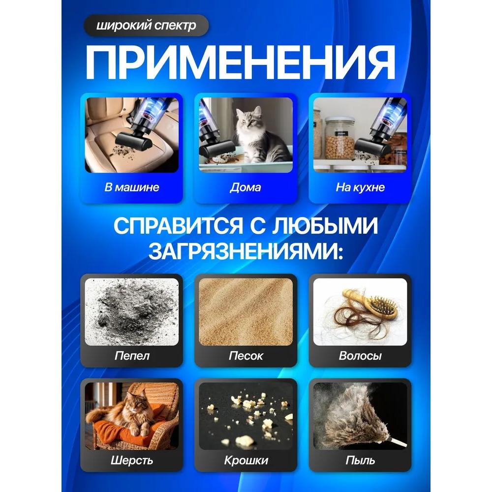 Автомобильный пылесос/автомобильный пылесос беспроводной и мощный.