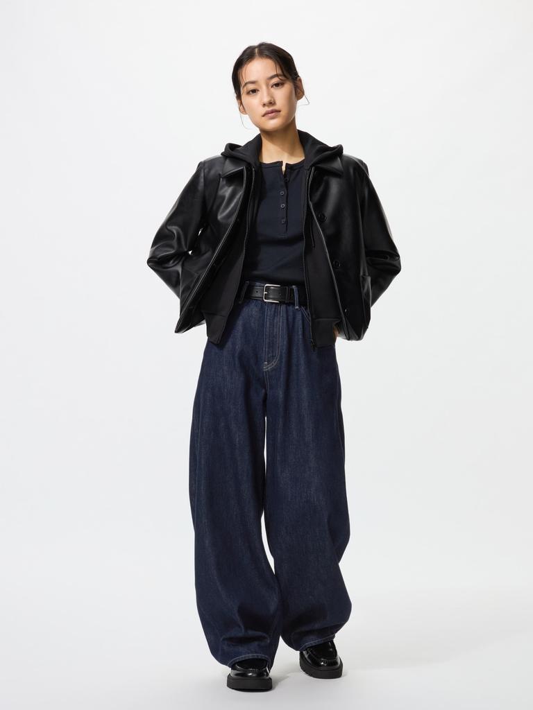 Uniqlo Baggy Curve Jeans Short Length