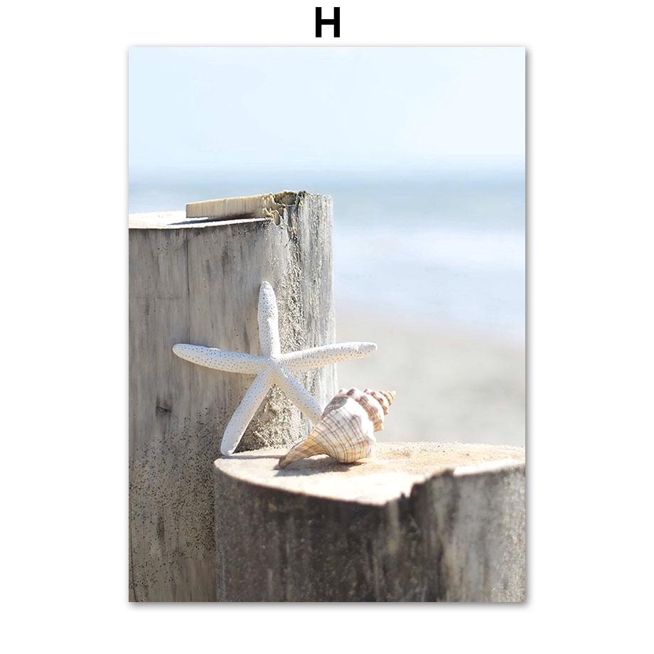 Голубая роза, океан, пляжный велосипед, морская звезда, маяк, постеры и принты, настенная живопись на холсте для гостиной, декоративные фотографии