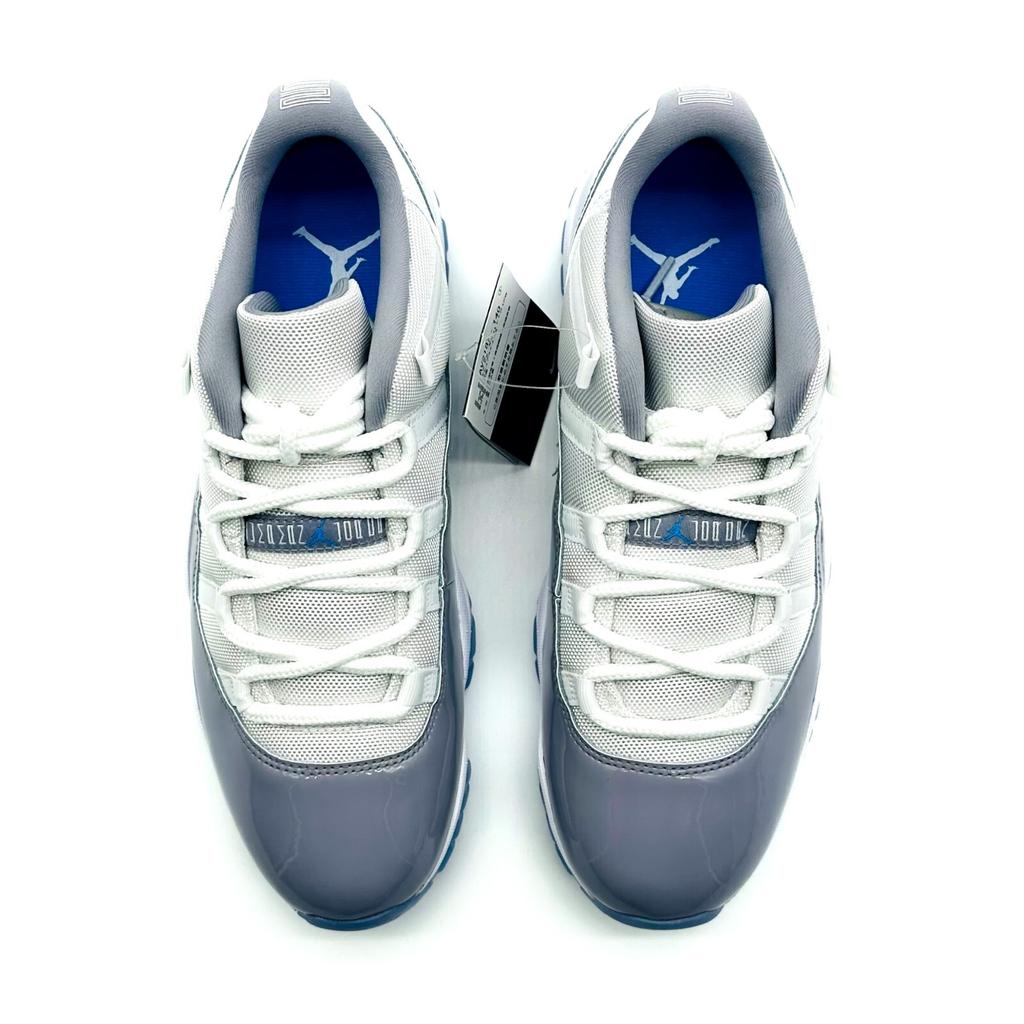 AV2187-140 Nike Air Jordan 11 Low Цементно-серый Белый Университетский синий Прозрачно-серый