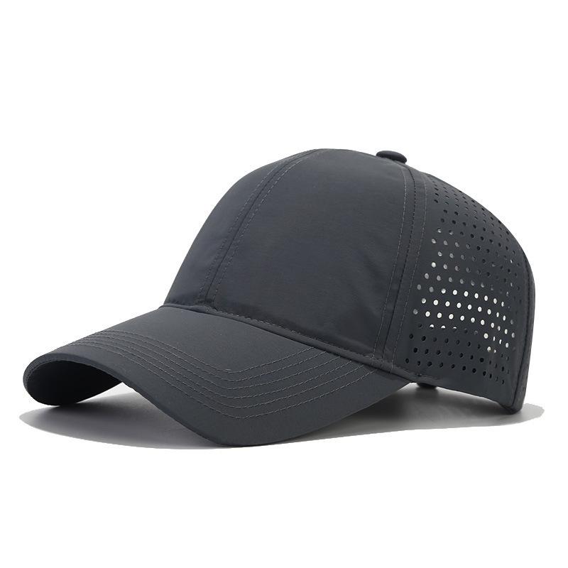 Cap Light Plate Large Brim Baseball Cap Fashion Quick-Drying Mesh Hat Outdoor Sunshade Sun Hat Print Embroidery