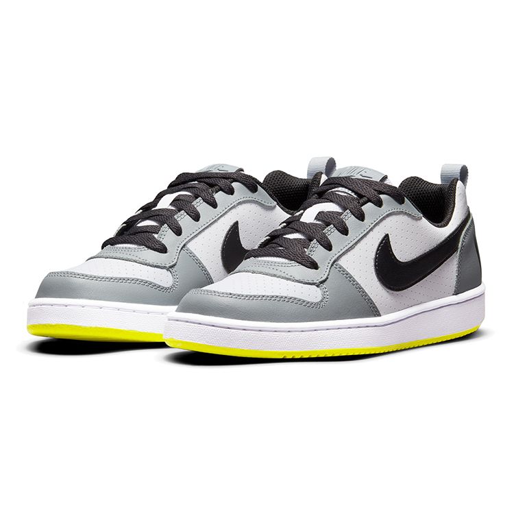 Nike Кроссовки Court Borough Low GS Wolf Grey Black Kids Белые 839985-104