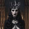 Evil Queen Crown Headband Adult Goth Headpiece for Medieval Halloween Party Masquerade Stage Performance