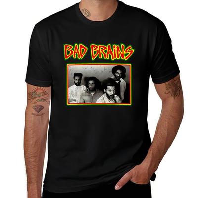 Футболка Bad Brains, печатные футболки для мужчины, мужская футболка, хлопок 100%, футболки дизайнерская футболка