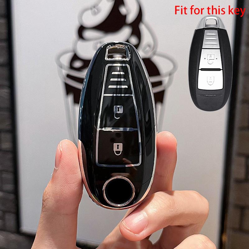 Новый чехол для ключей из ТПУ с 3 кнопками для Suzuki Vitara Swift Ignis Kizashi SX4 Baleno Ertiga 2016 2017 2018 2019, ключ-ракушка