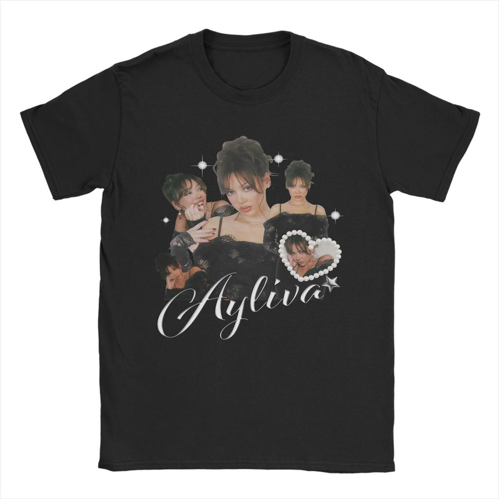 Винтажная уличная одежда Футболка Die Ayliva Tour 2025 Мужская 100% хлопок Короткий рукав Круглый вырез Летние топы