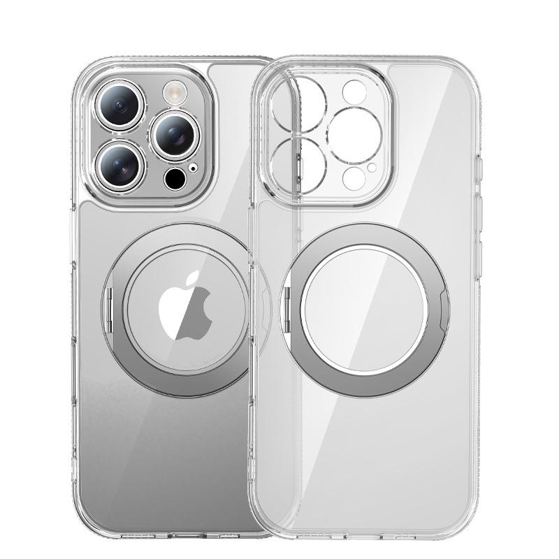 iPhone 17 Pro Case: 360° Rotating Magnetic, Transparent, Full Coverage, Anti-Drop Shell
